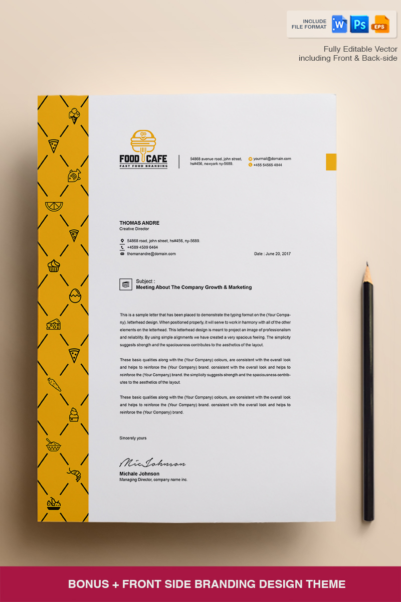 creative letterhead template corporate identity template template for business letterhead